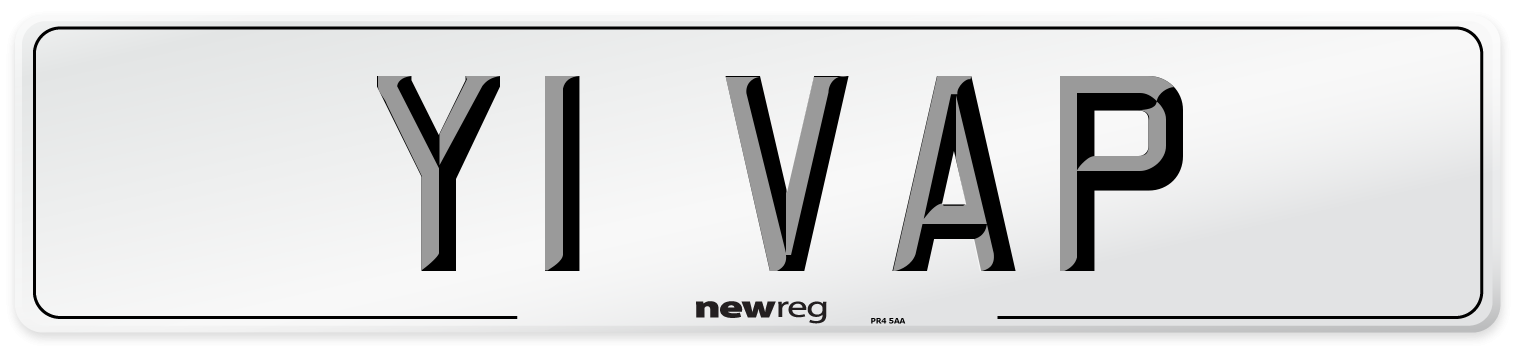 Y1 VAP Number Plate from New Reg